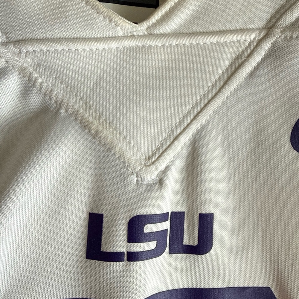 Men’s Nike Odell Beckham Jr #3 LSU Tigers NCAA DriFit Jersey Sz 2XL - White RARE - Picture 5 of 7